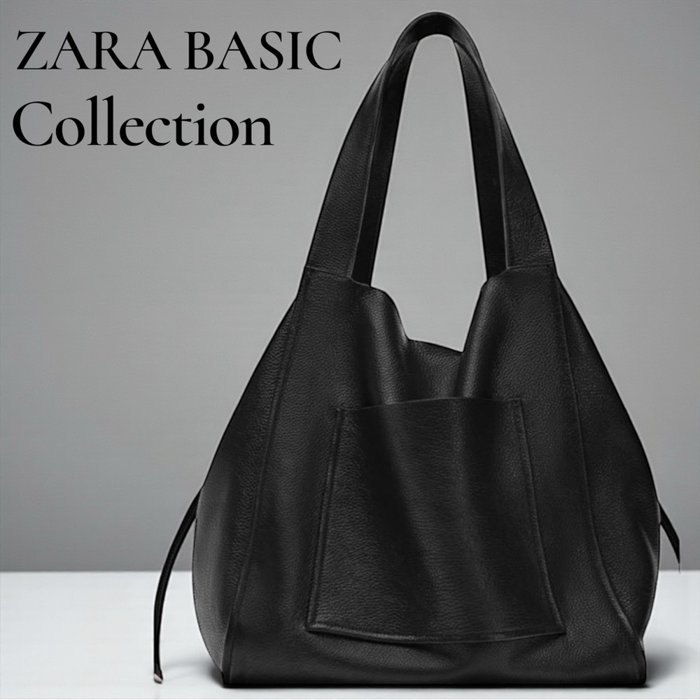 Zara Black Tote Bag